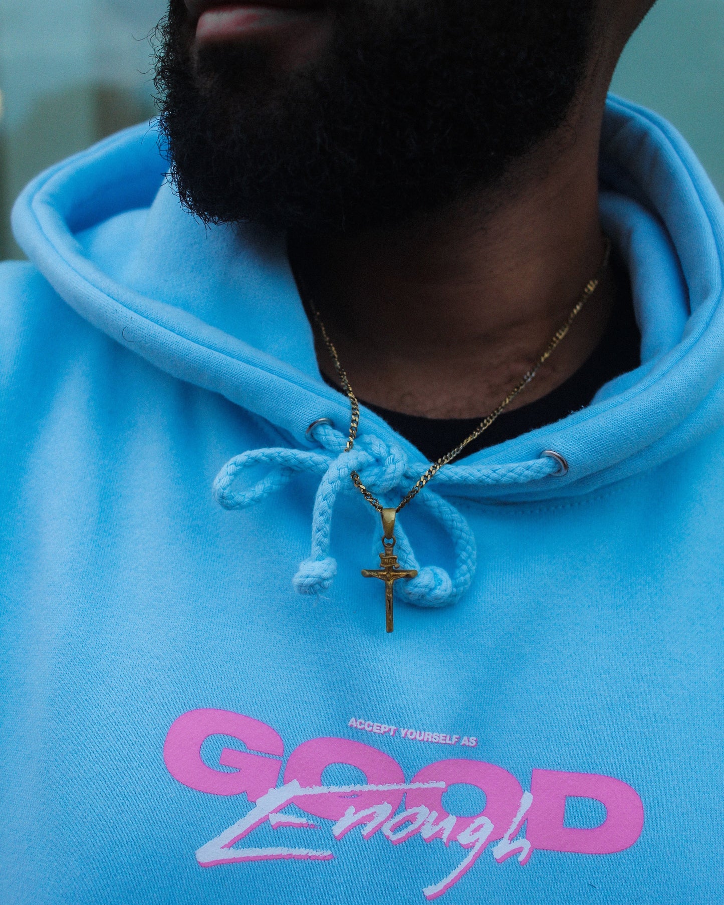 Good Enough Hoodie (Blue Aqua)