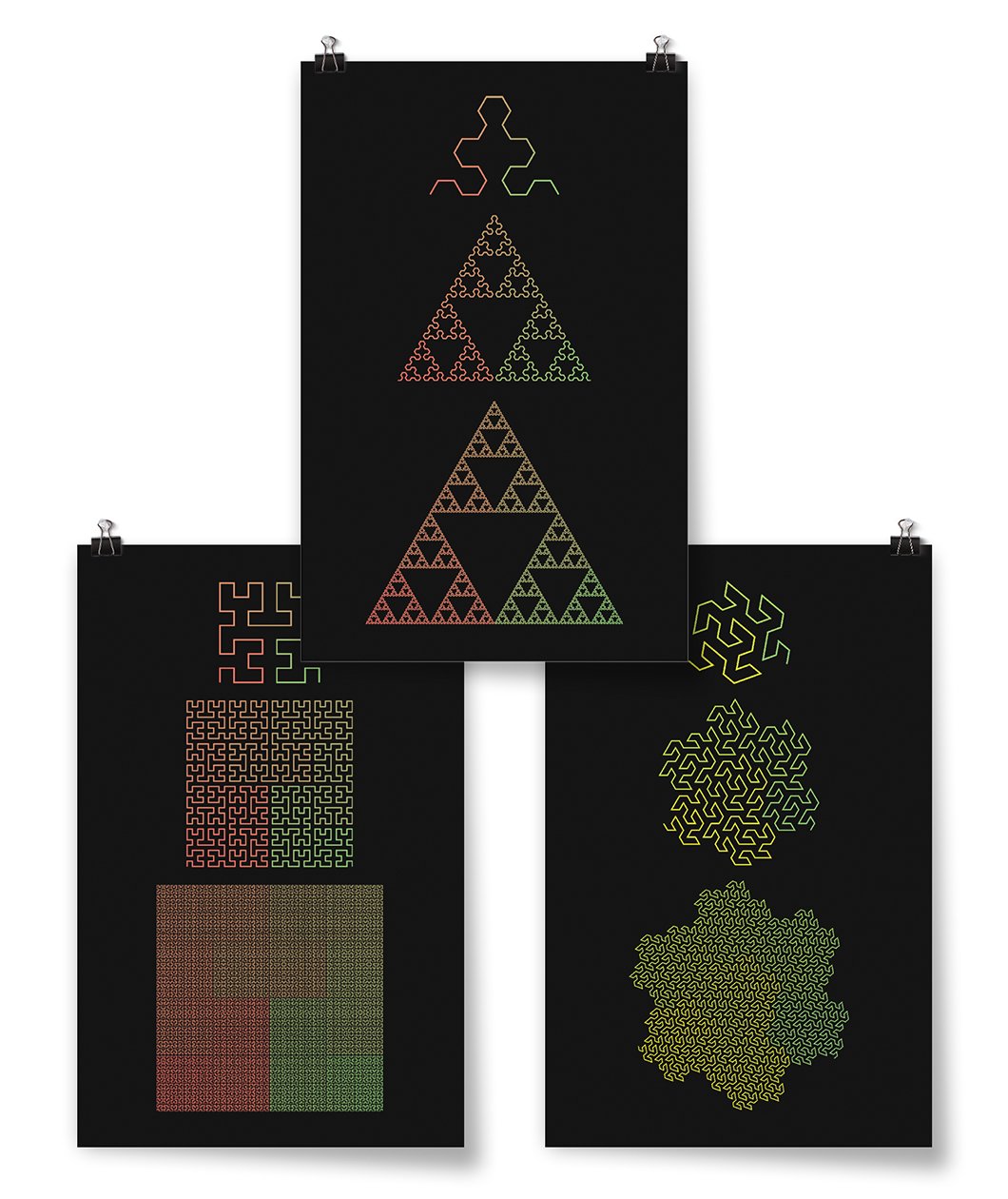 Fractal Curve Poster Set