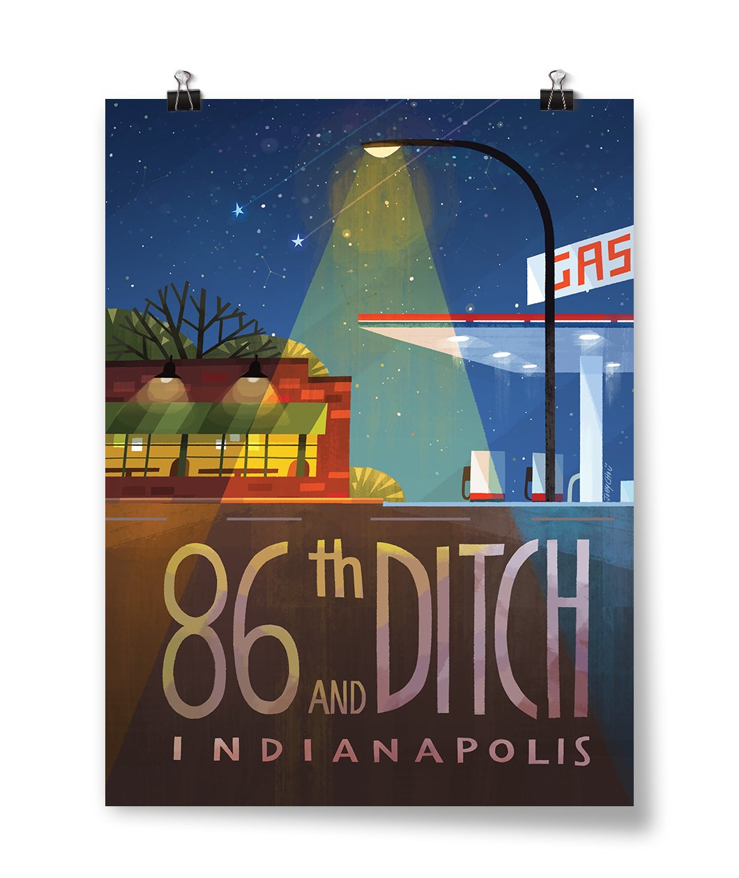 86th And Ditch Intersection Poster
