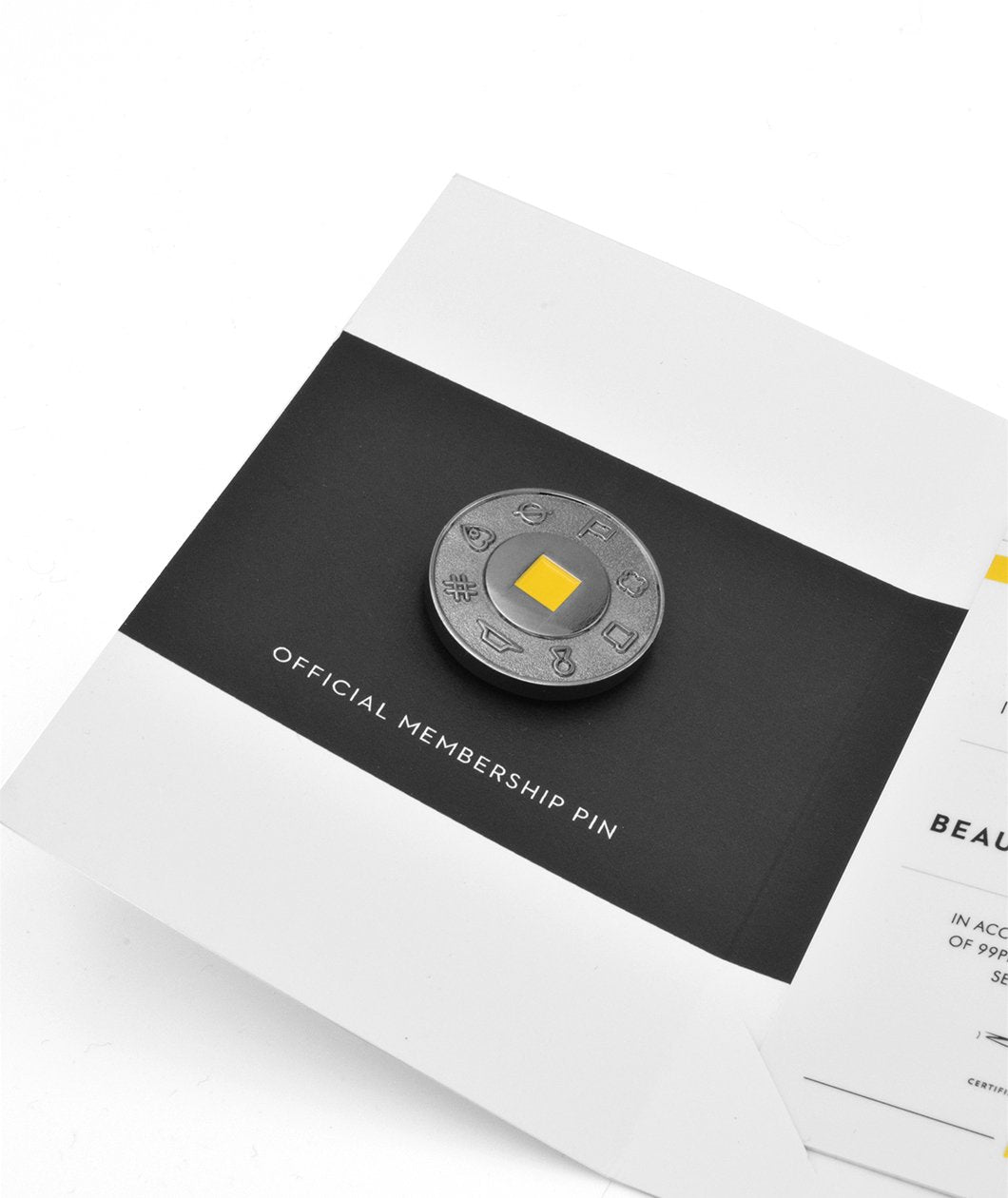 Beautiful Nerd Club Card + Lapel Pin