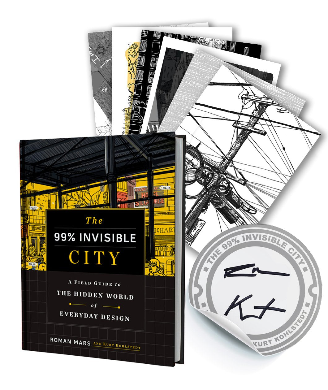 U.S. Only : The 99% Invisible City + Signed Bookplate + Cards