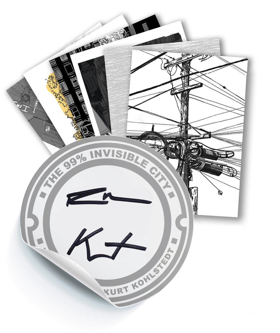 International and U.S. :  Signed book plate + Cards