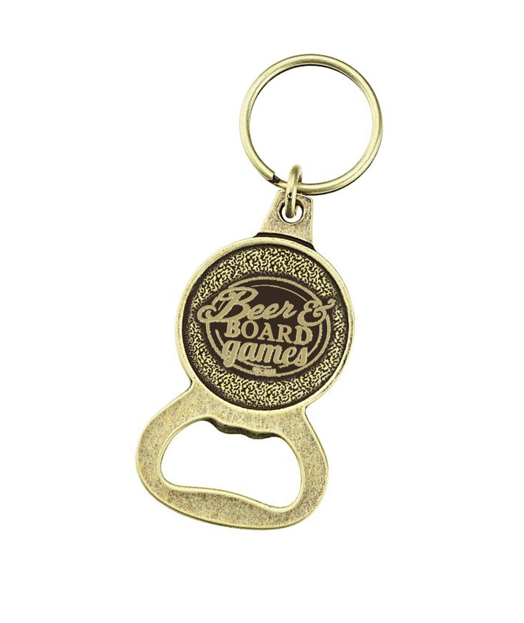Beer & Board Games Bottle Opener Keychain