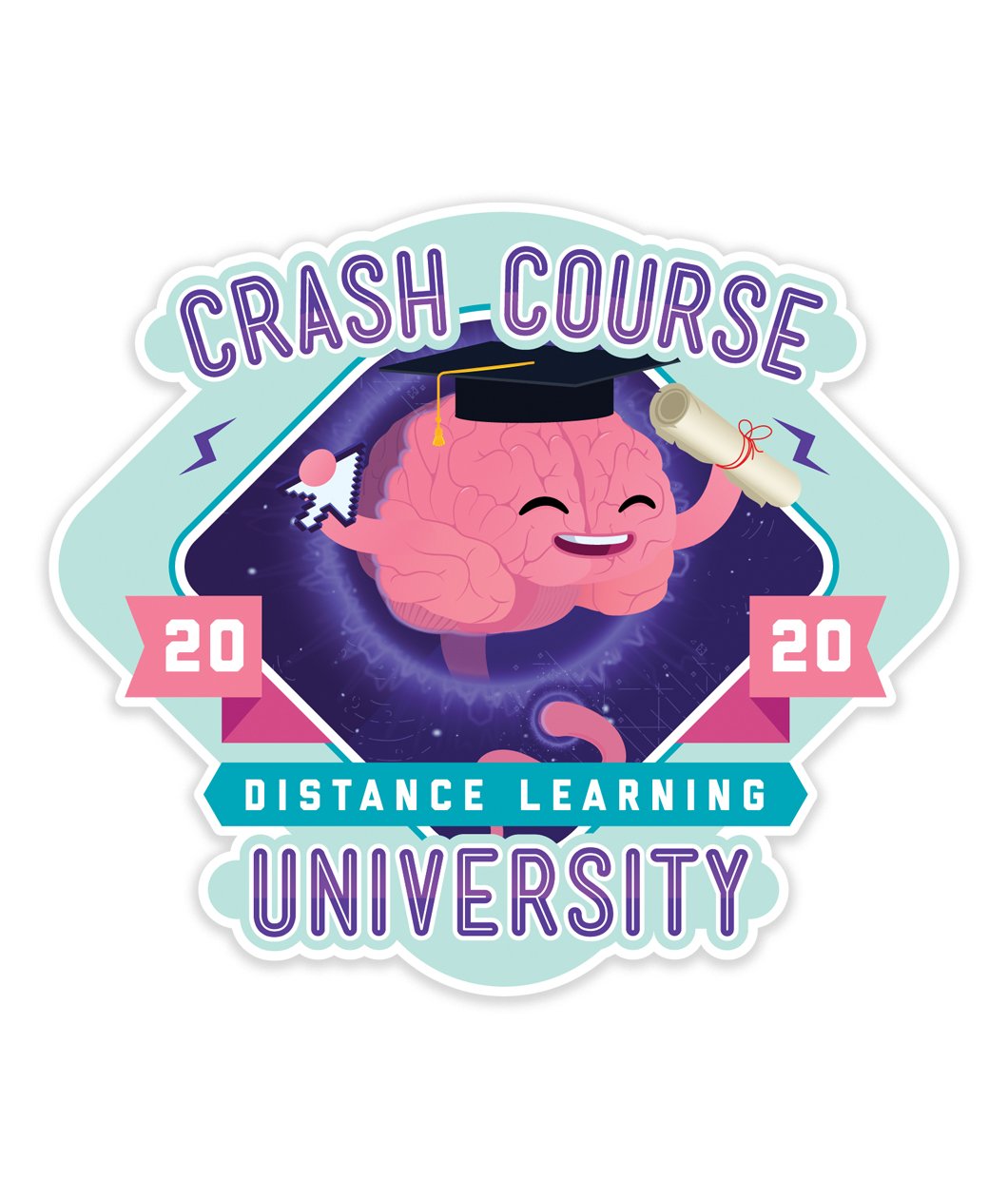 CrashCourse Distance Learning University Decal