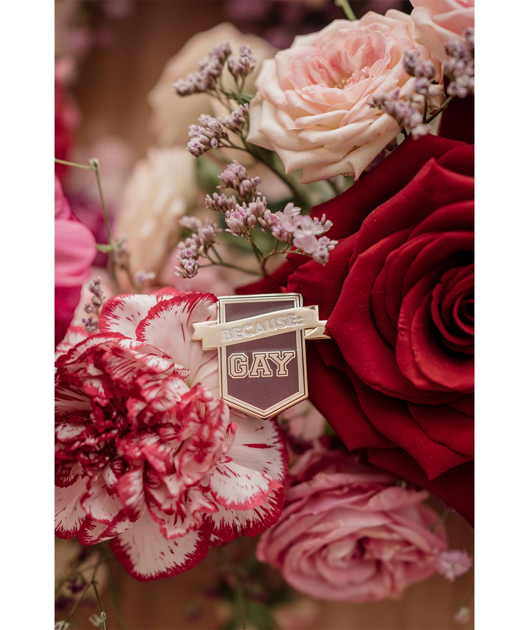 Because Gay Enamel Pin