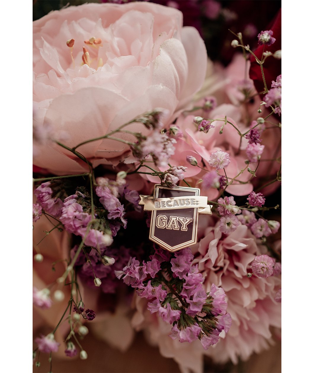 Because Gay Enamel Pin