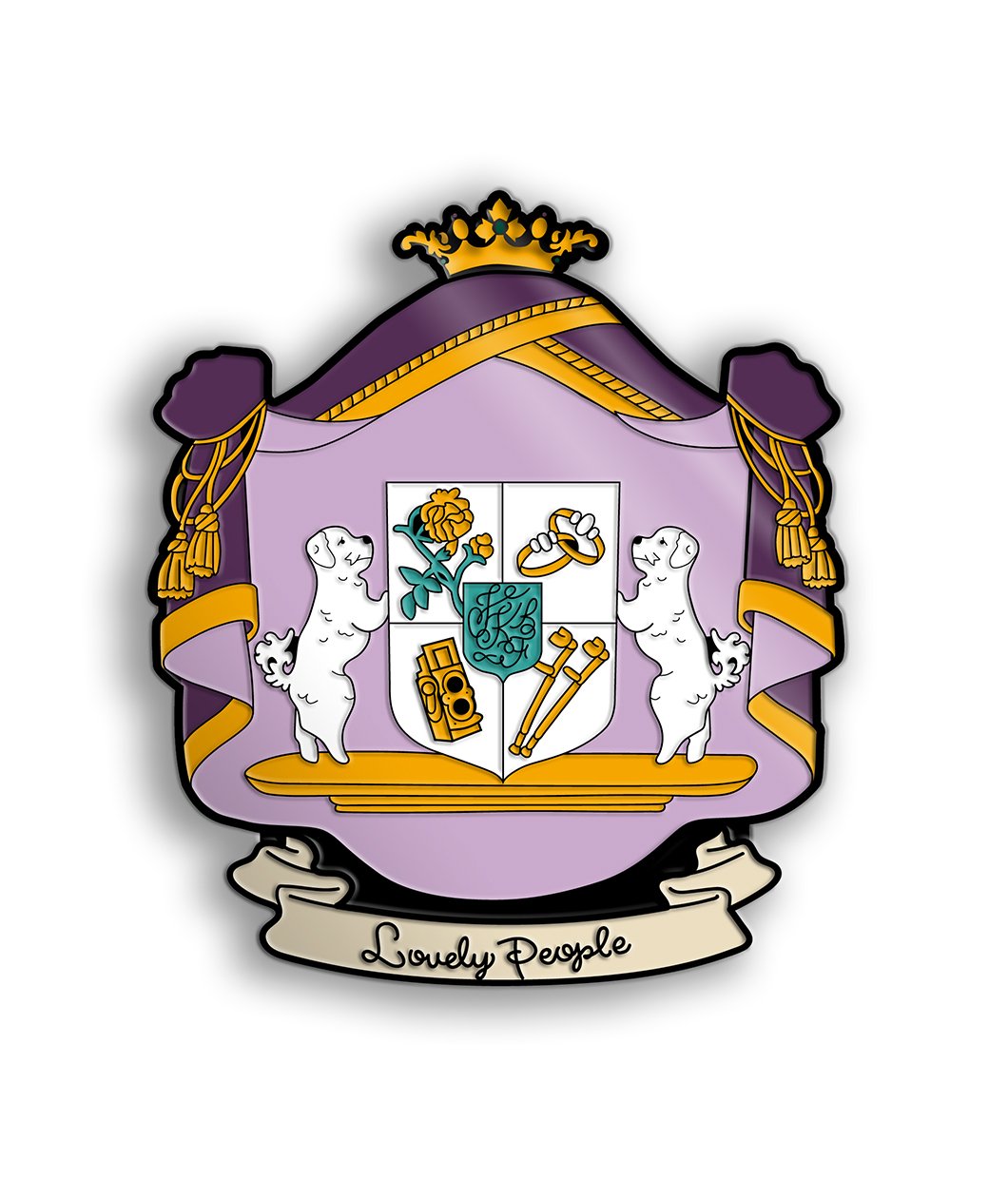 Crest Enamel Pin