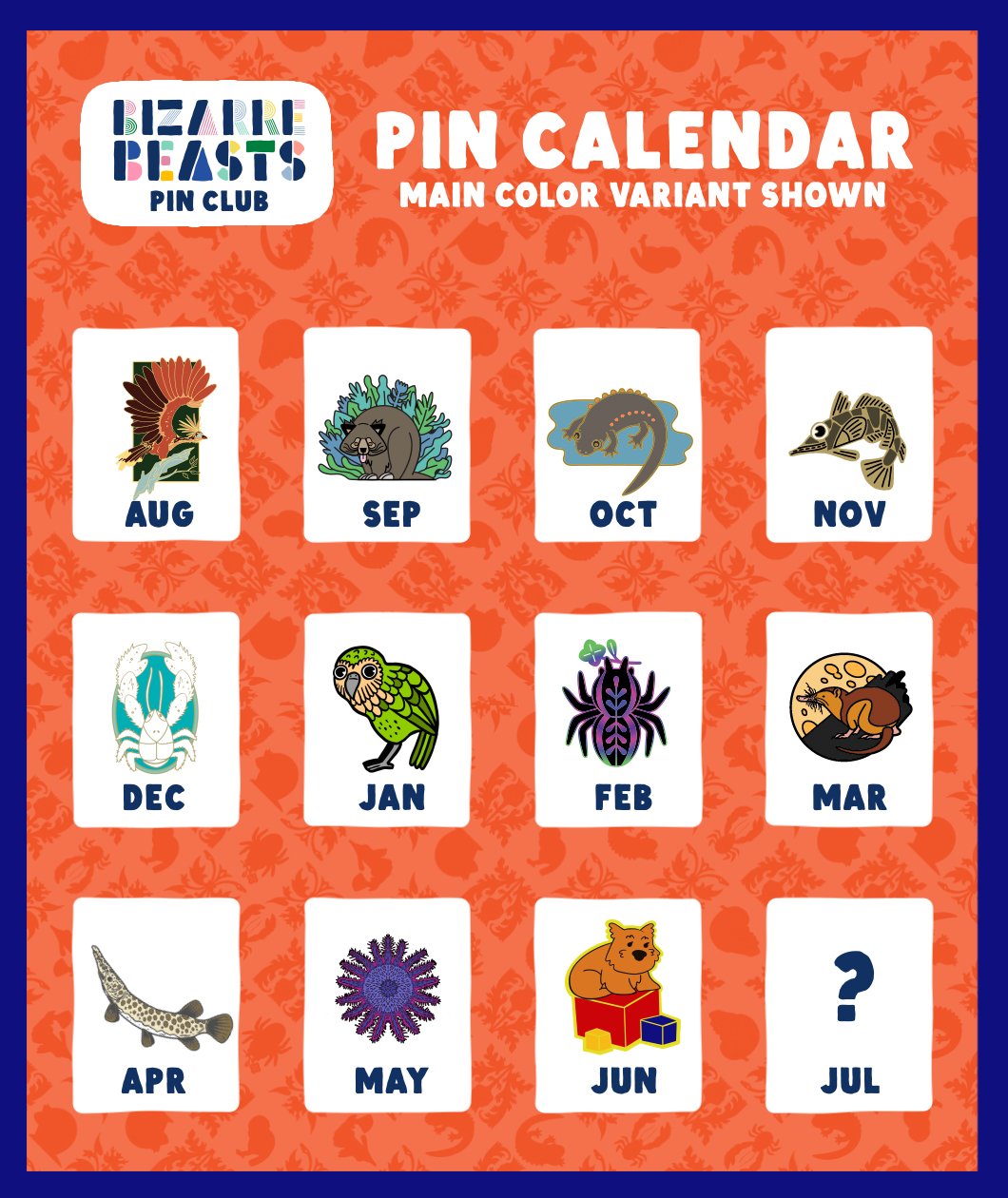 Bizarre Beasts 2021 Pin Subscription