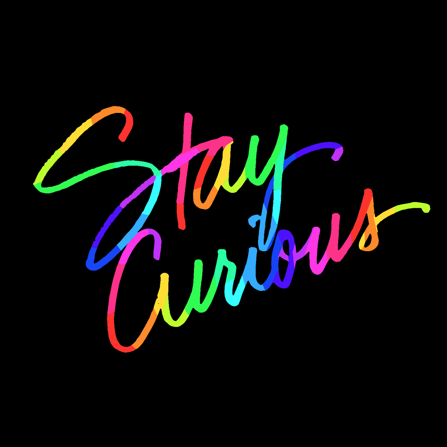 Stay Curious (Rainbow) Shirt & Tank Top