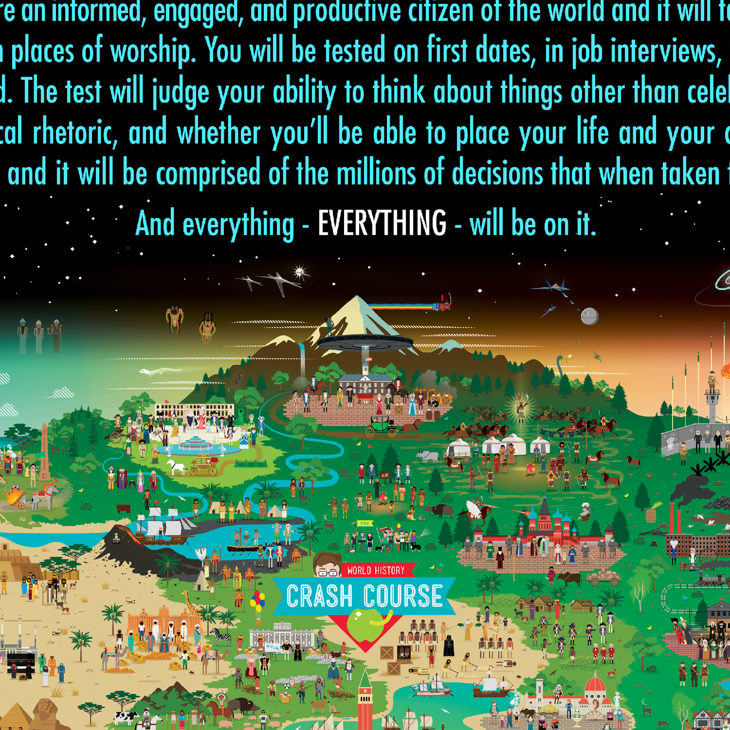 CrashCourse About the Test Poster