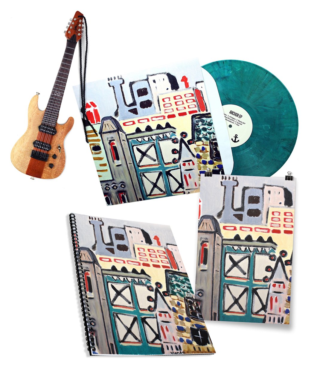 Anchor EP Vinyl + Tab Book + Poster + Guitar Ornament Bundle!