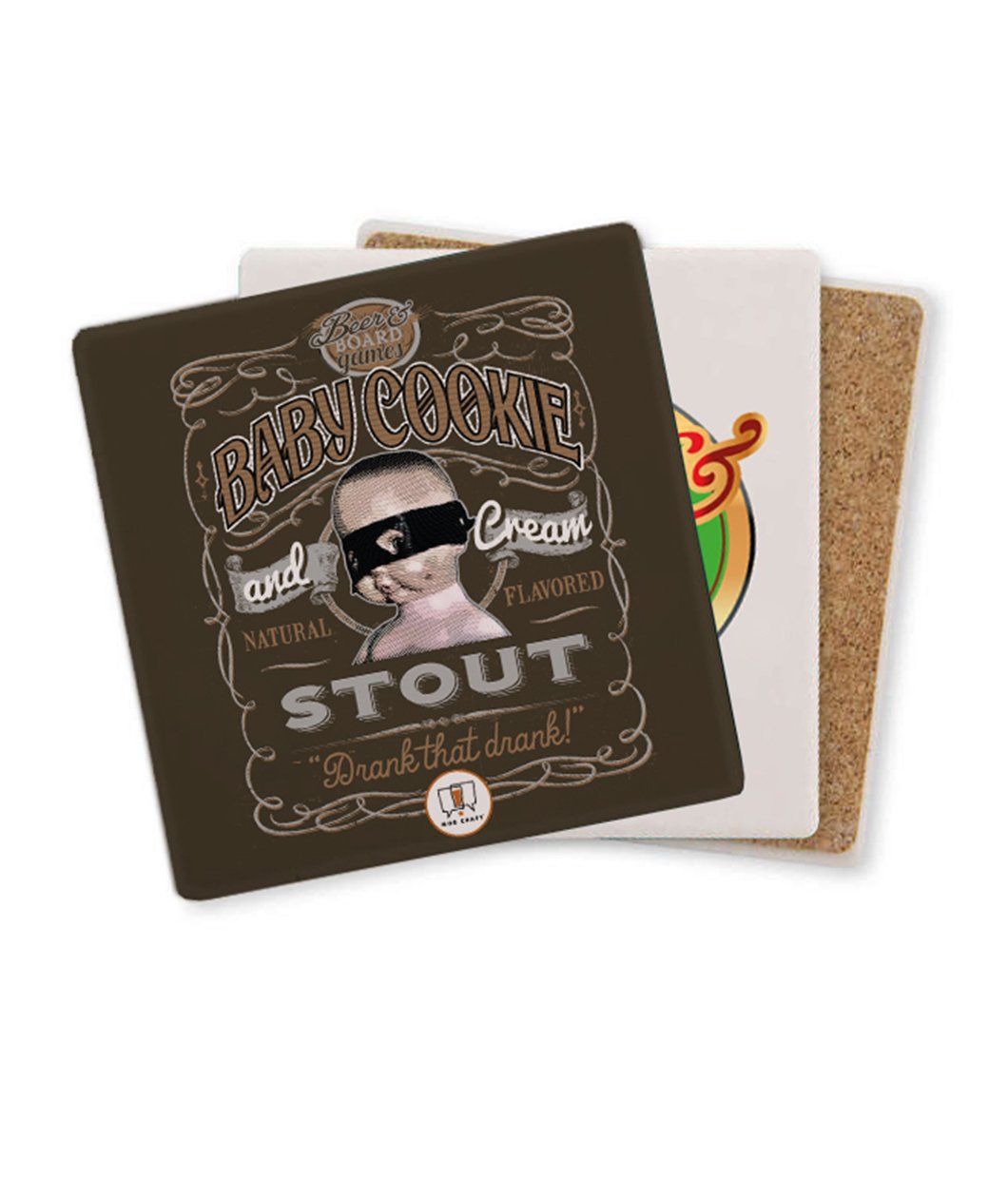 Beer & Board Games Ceramic Coasters