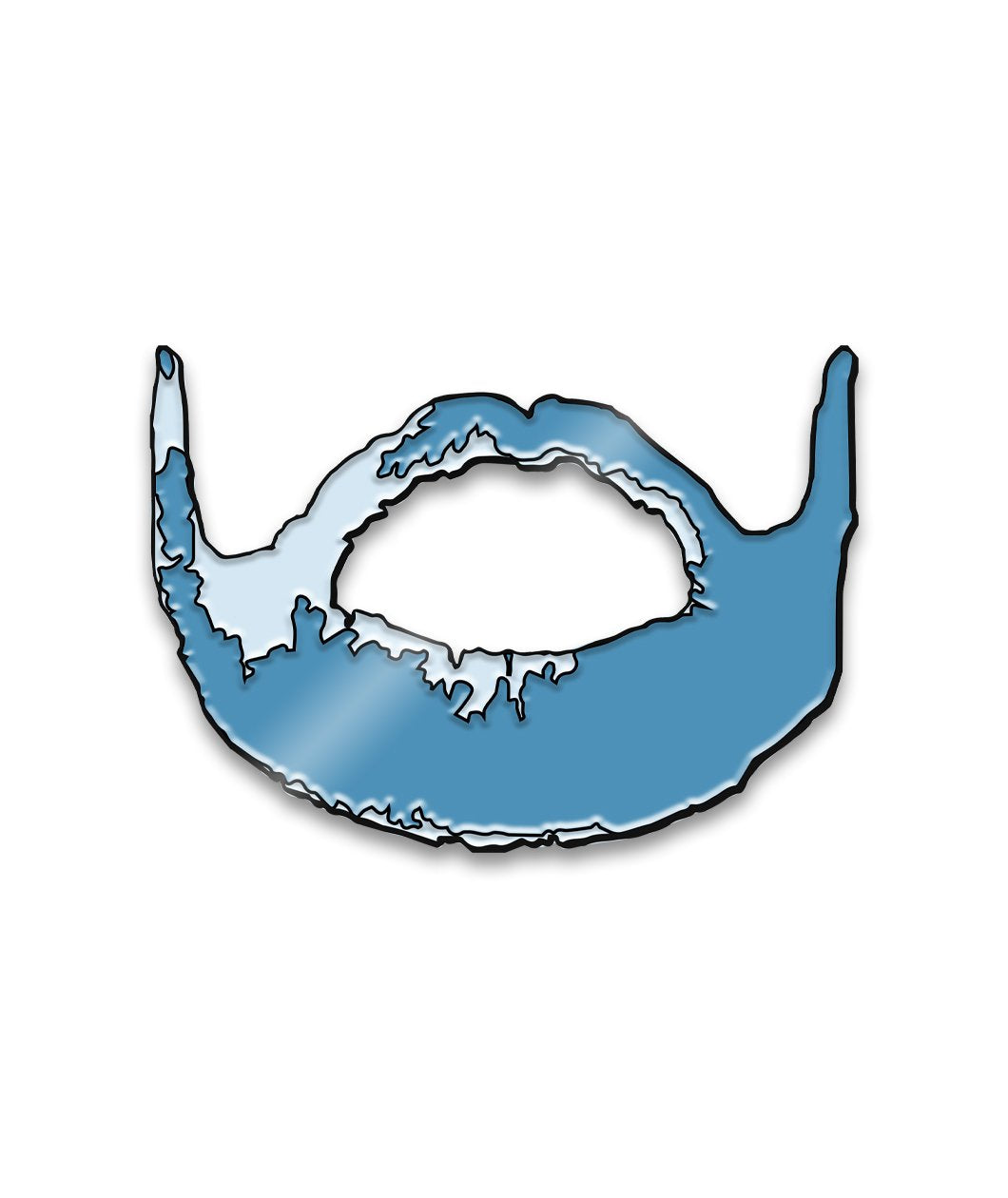 Beard Enamel Pin