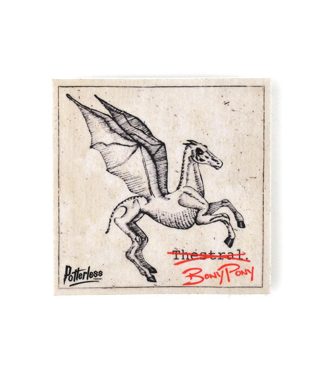 Potterless Bony Pony Vinyl Sticker