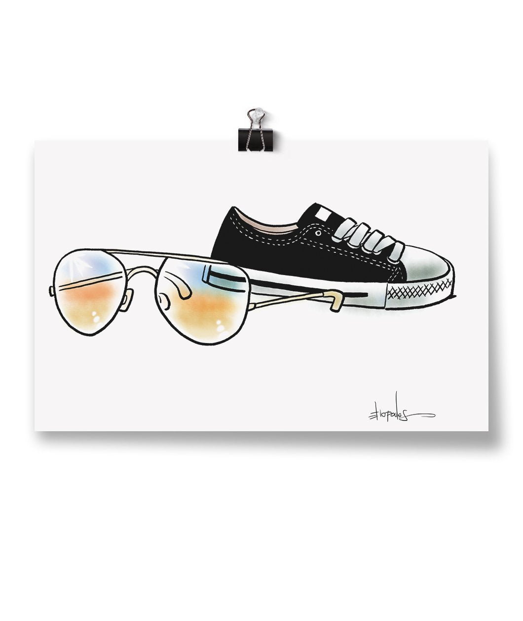 Presidential Chucks and Aviator Print