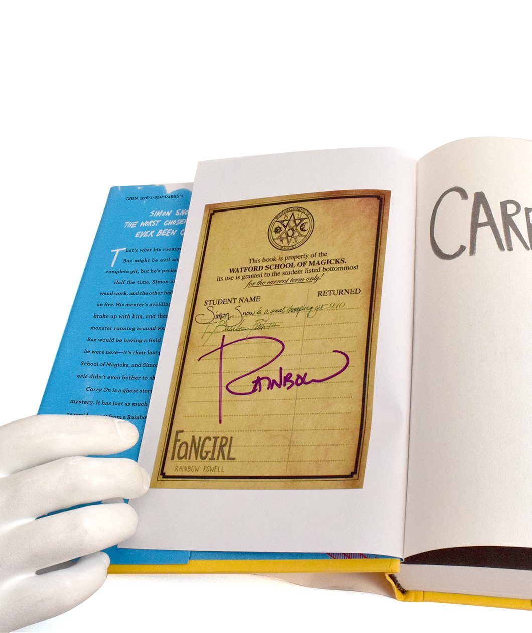 SIGNED Carry On Book + Simon Snow Print Set I Bundle