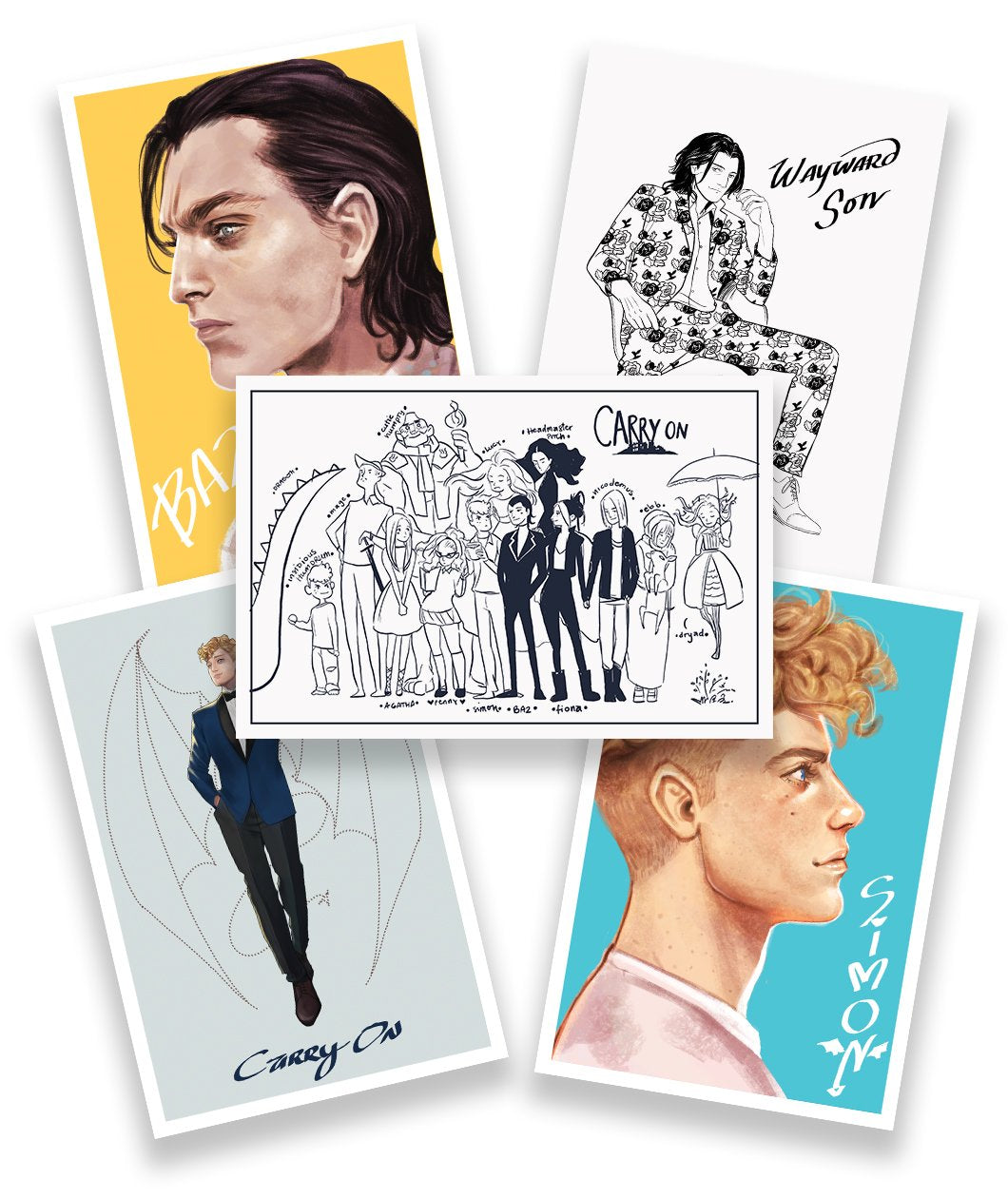Simon Snow Trilogy Print Set II