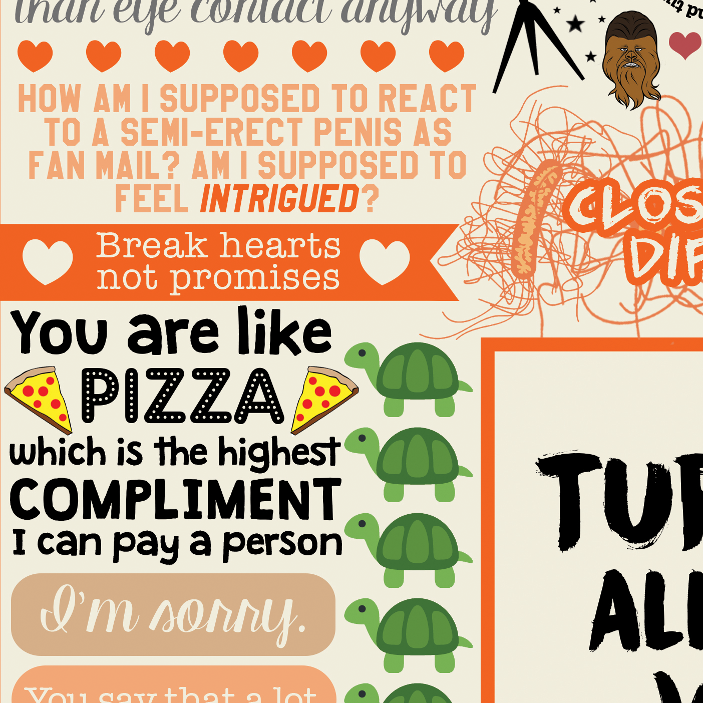 Turtles All The Way Down Collage Poster