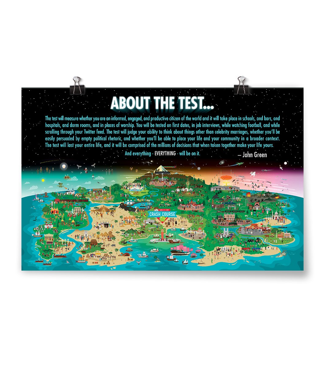 CrashCourse About the Test Poster