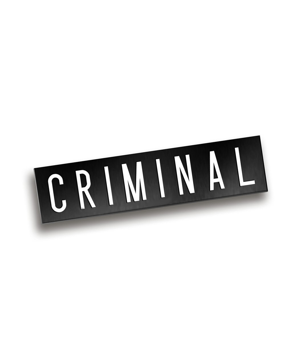 Criminal Logo Pin