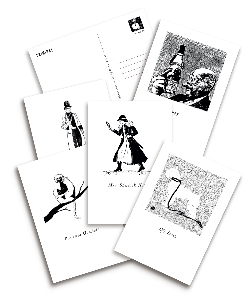 Criminal Postcard Set