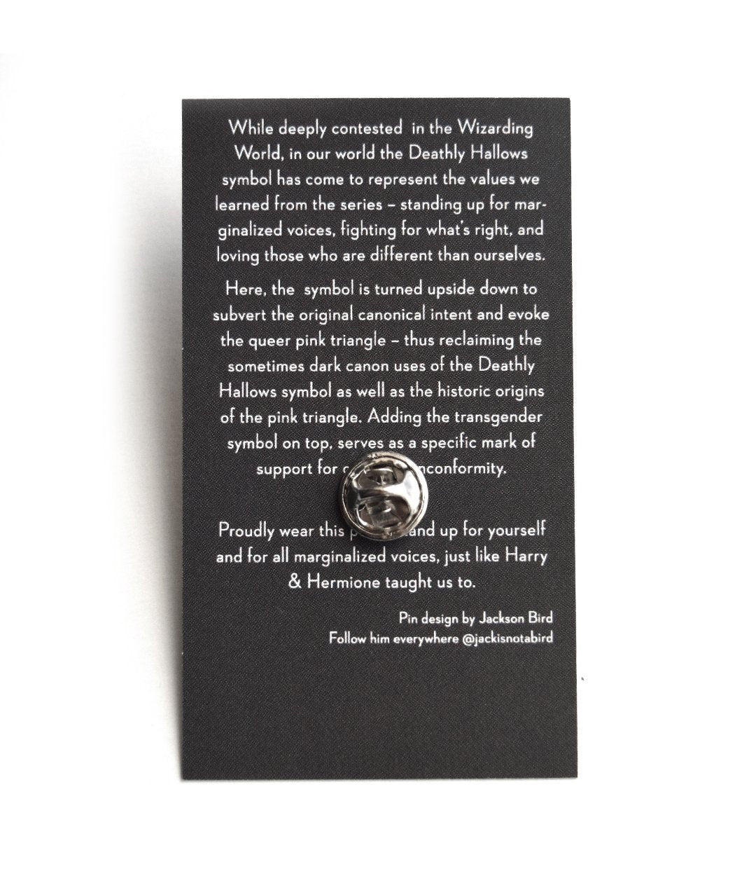 Transgender Deathly Hallows Lapel Pin