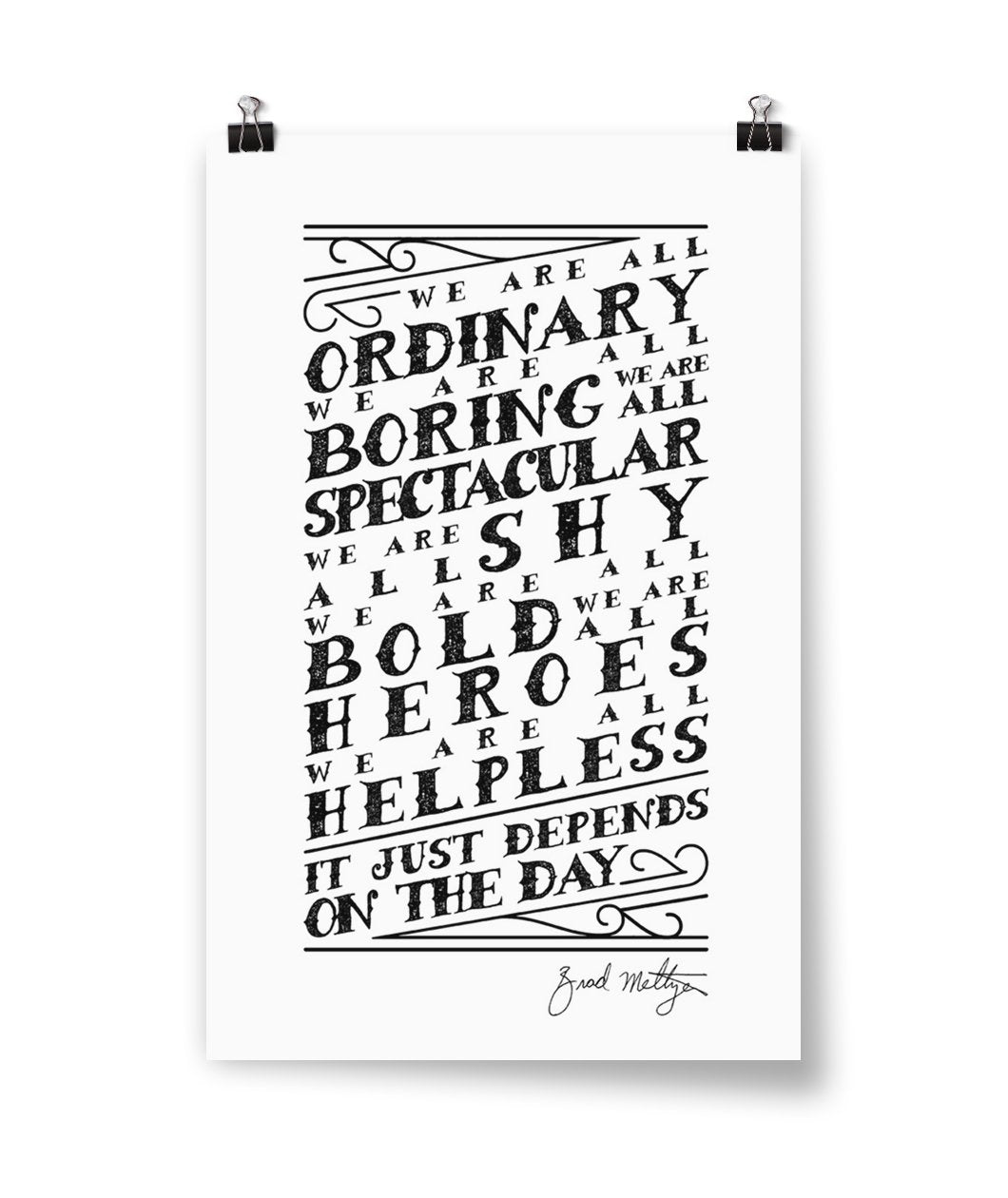 Depends On the Day Poster