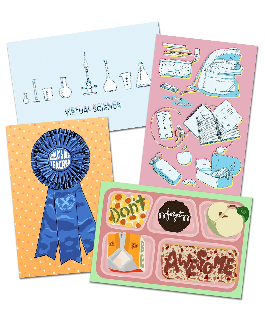 DFTBA Back To School Postcard Set