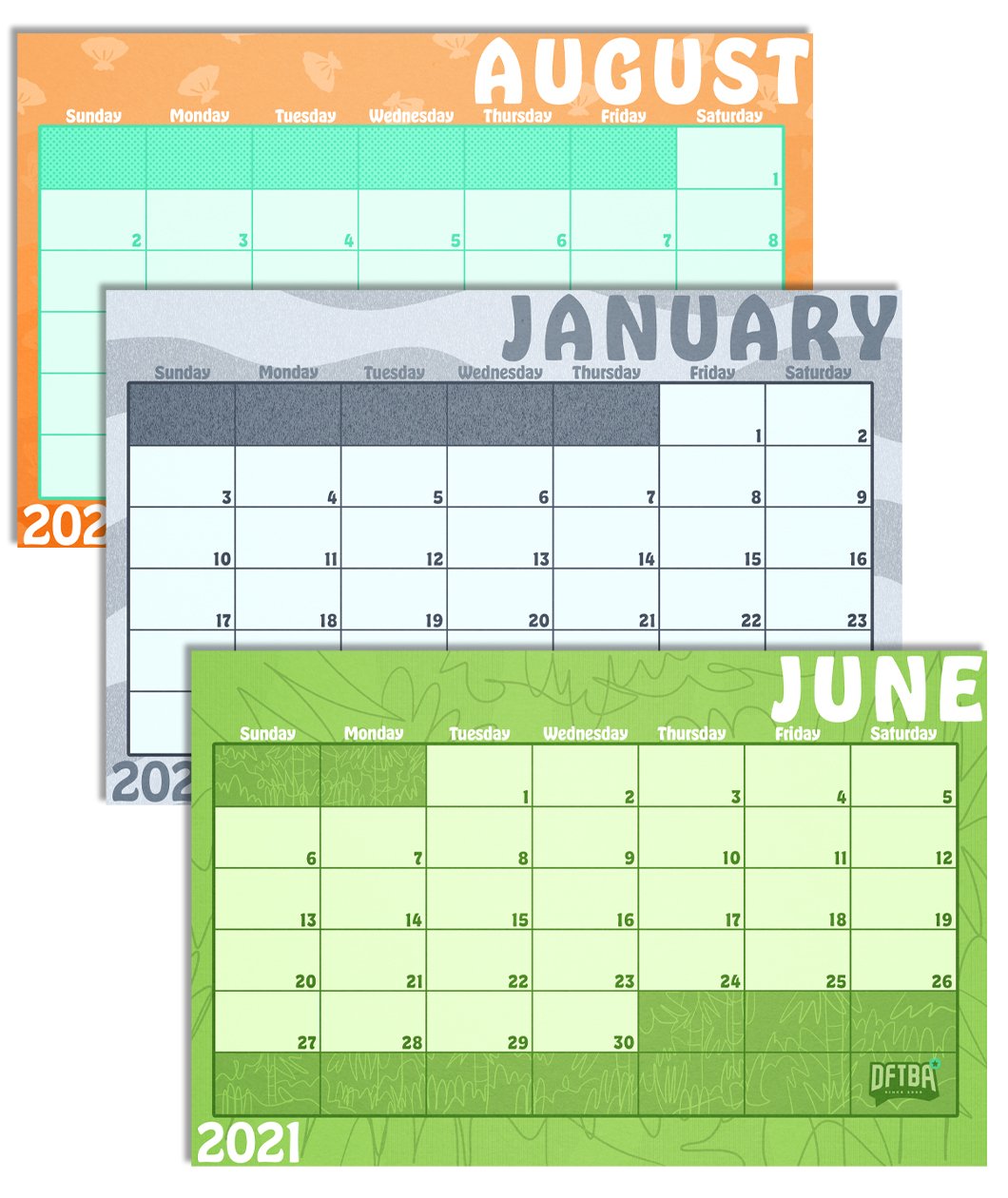 DFTBA Back To School Digital Calendar