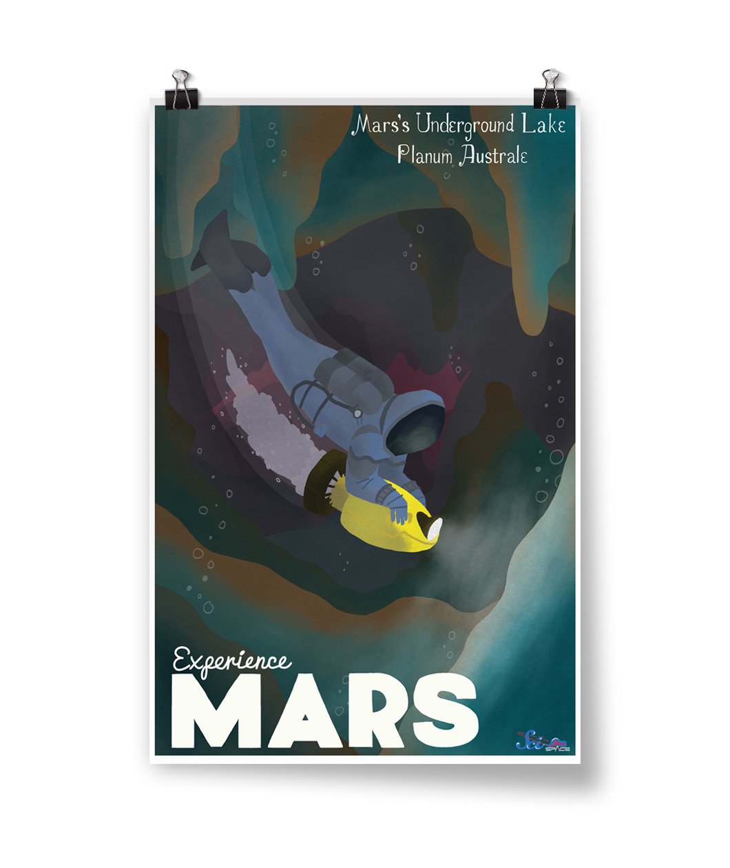 Scuba Mars Poster