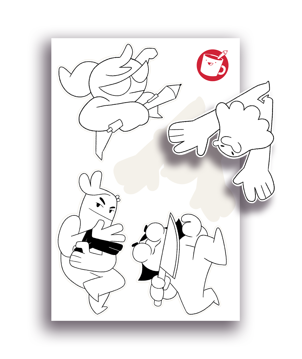 Drawfee Sticker Sheet