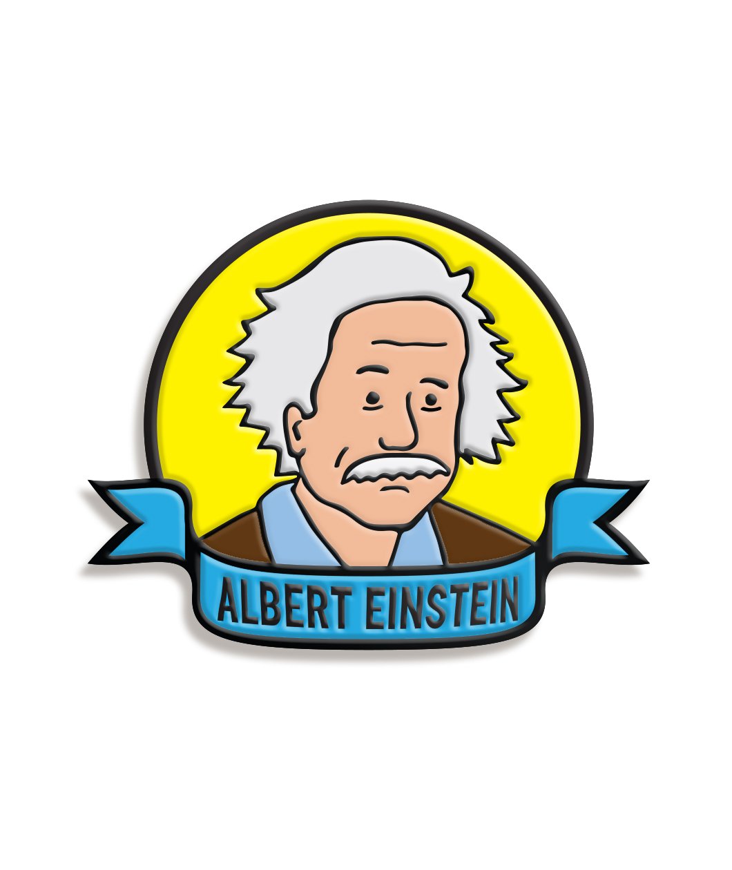 Albert Einstein Enamel Pin