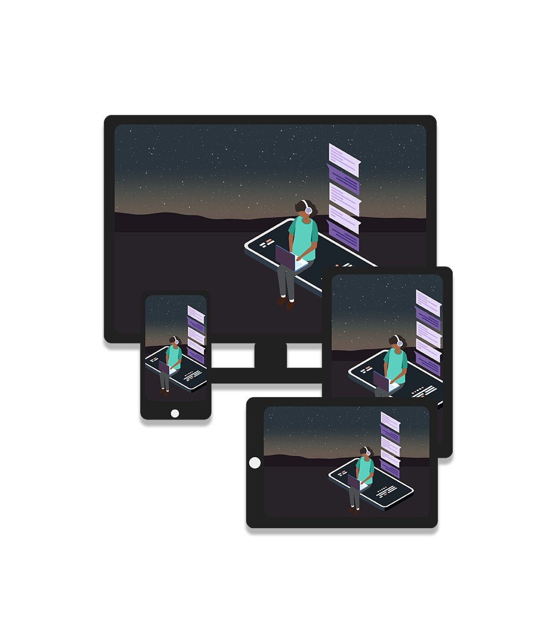 Up Late Wallpaper Bundle