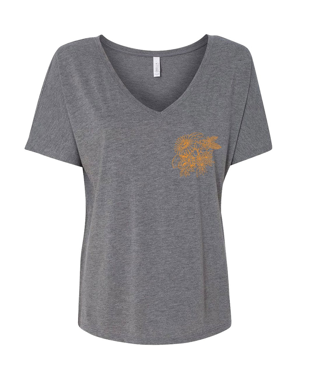 Curvy Crew V-Neck Shirt