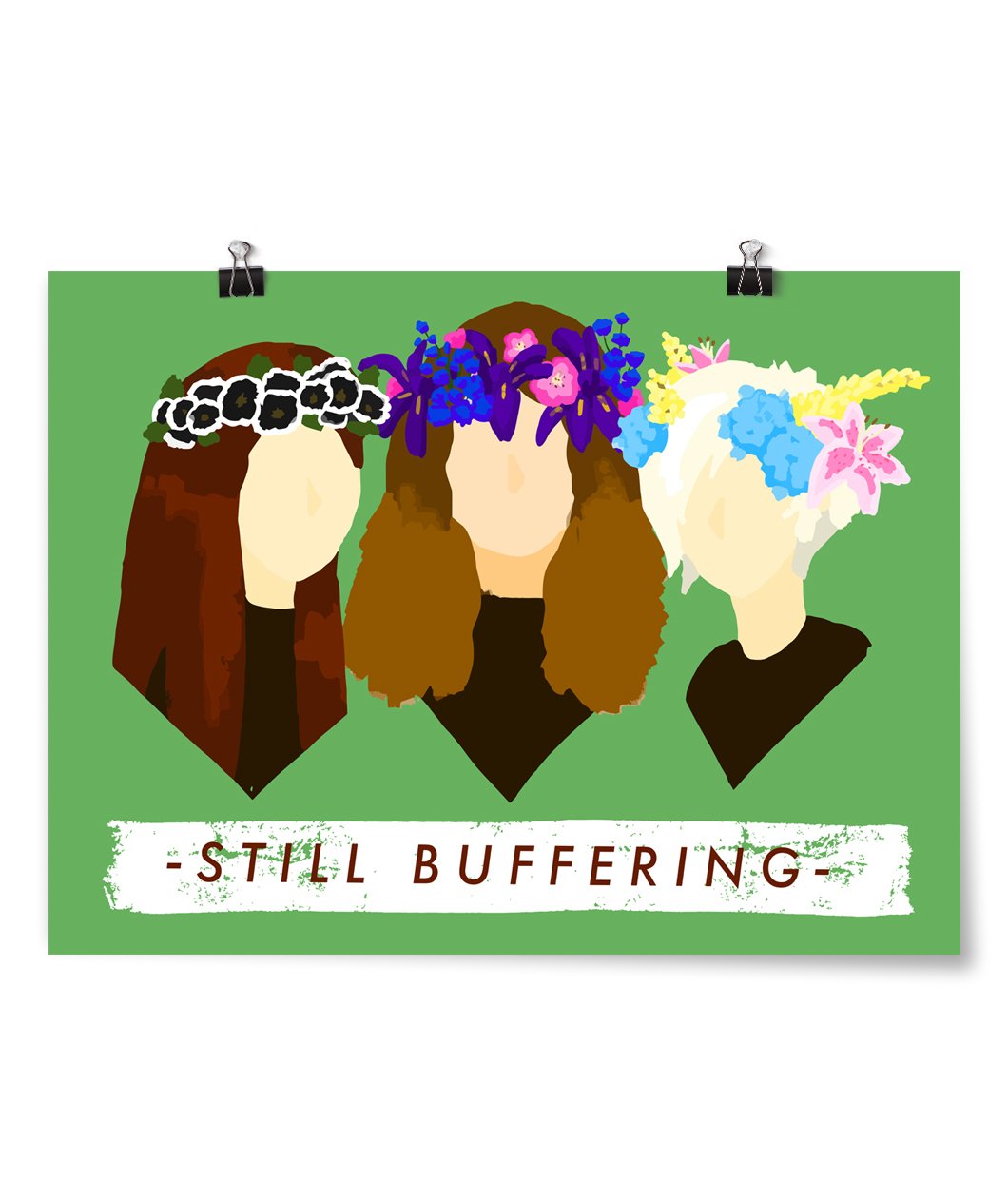 Floral Still Buffering Poster