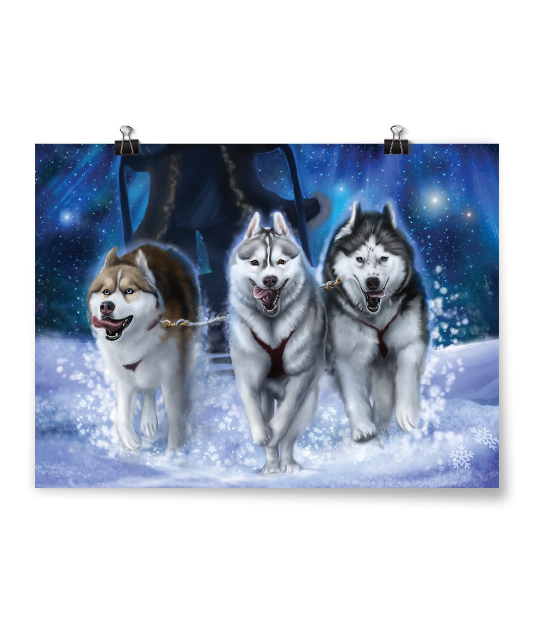 Gone To The Snow Dogs Poster