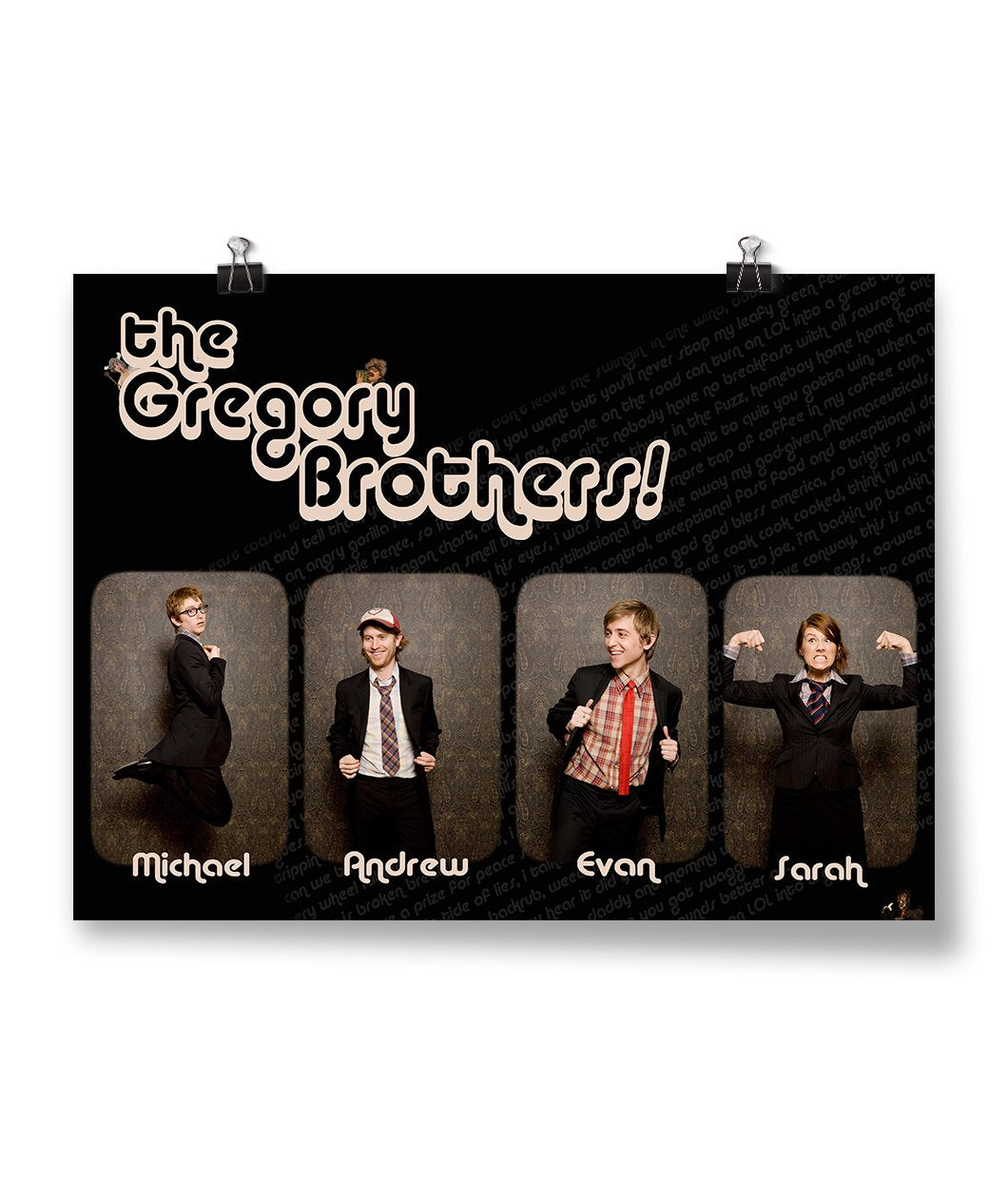 Signed The Gregory Brothers Poster