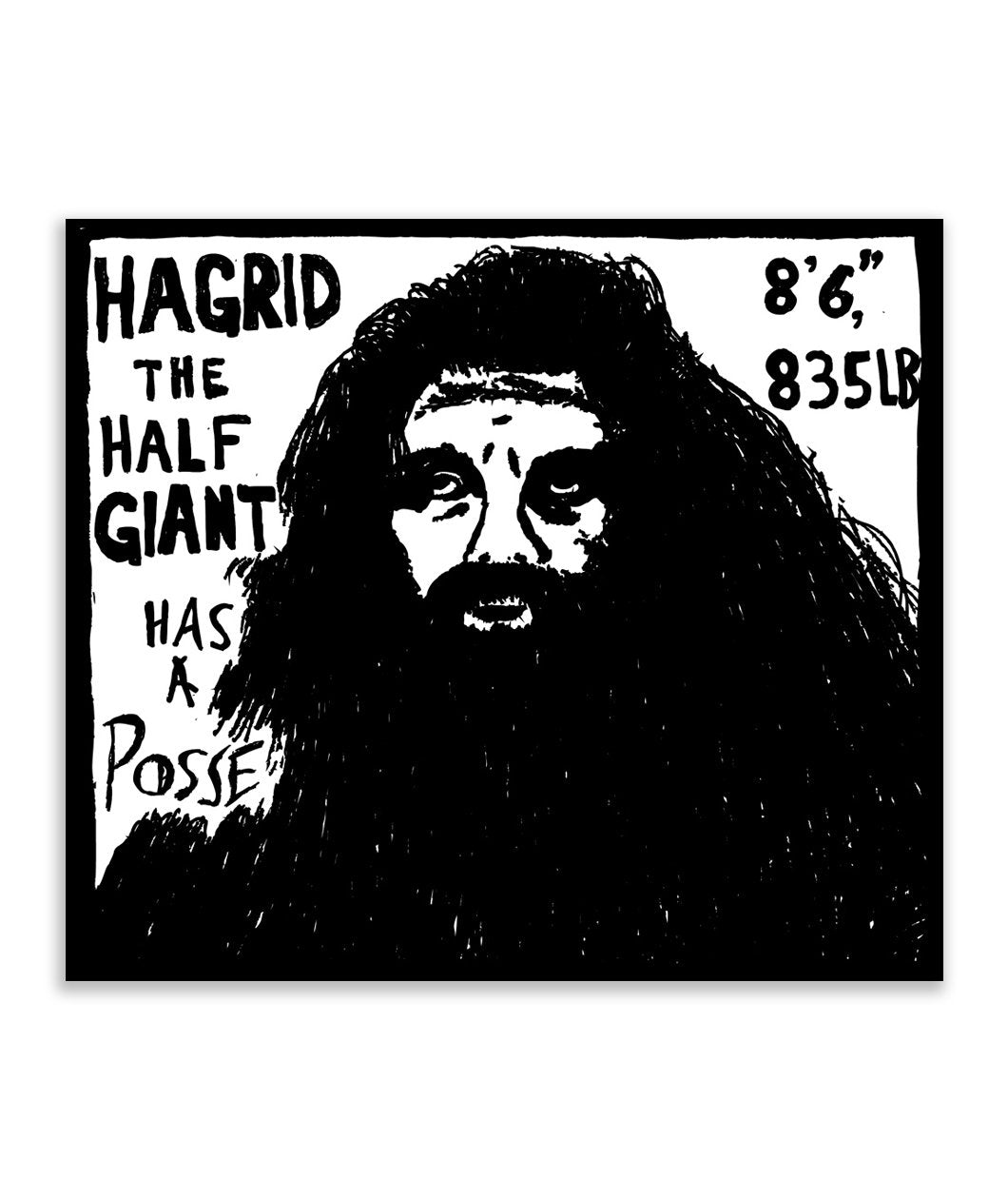 Hagrid Vinyl Sticker