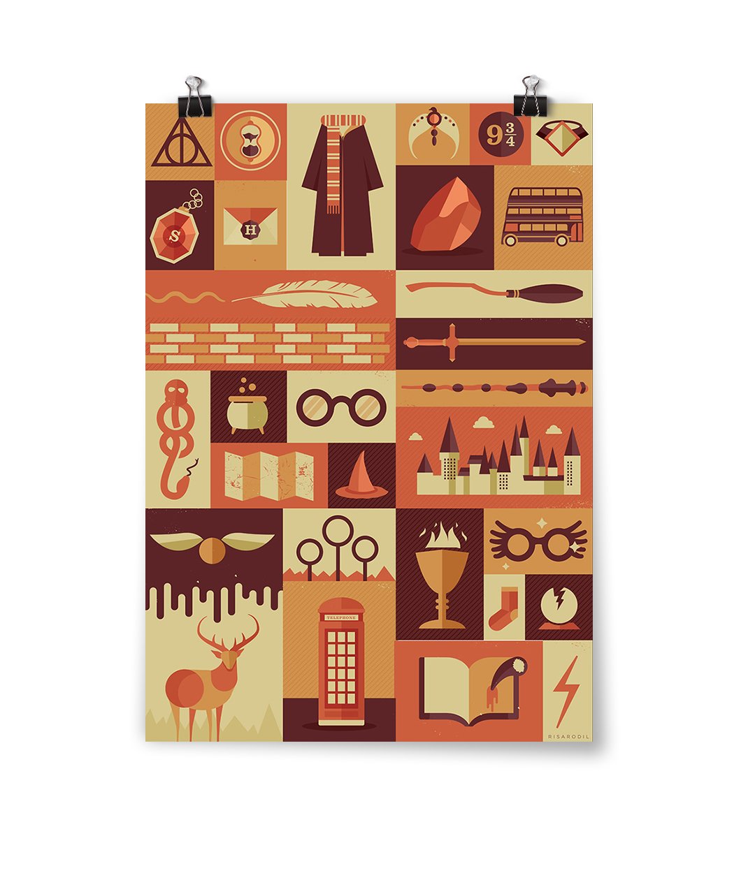 Harry Potter Items Poster