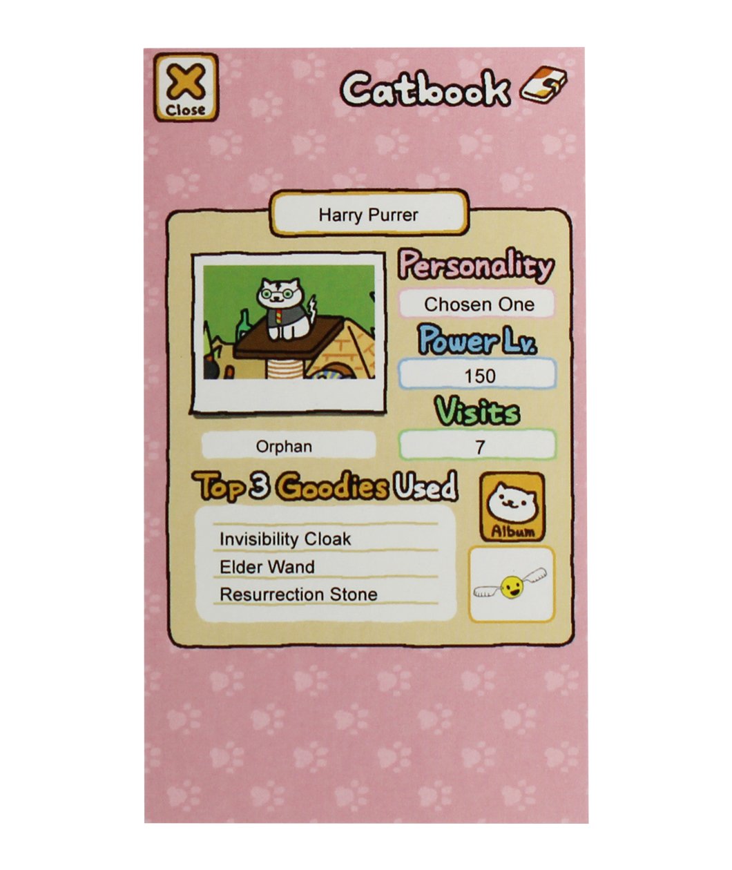 Wizard Cat/Neko Atsume Trio Enamel Pin Set