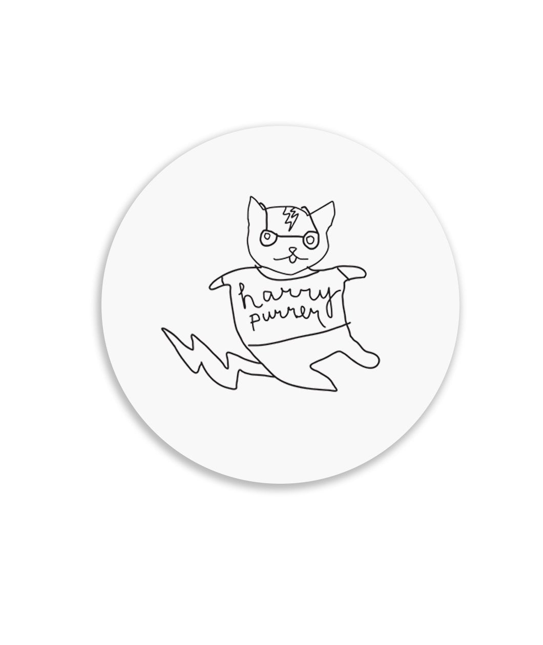 Harry Purrer Sticker