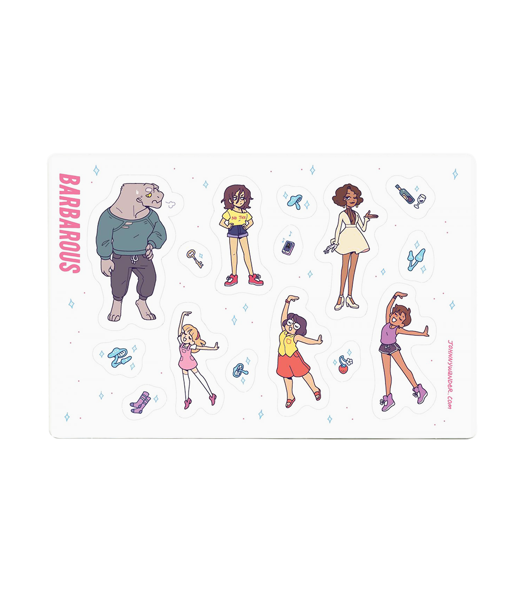 Johnny Wander Sticker Sheets