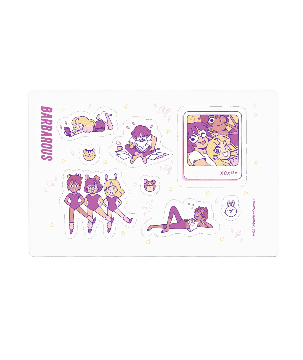 Johnny Wander Sticker Sheets