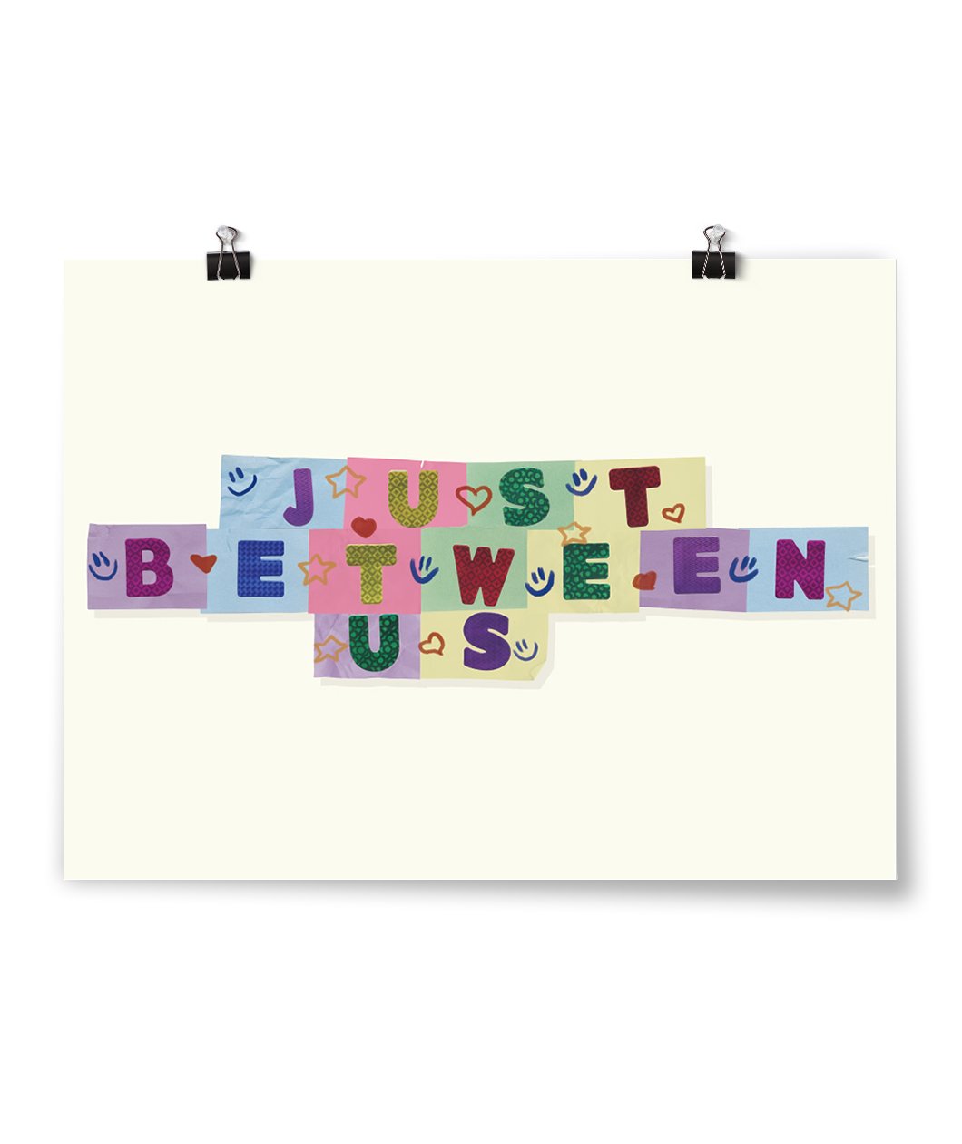 Just Between Us Banner Poster