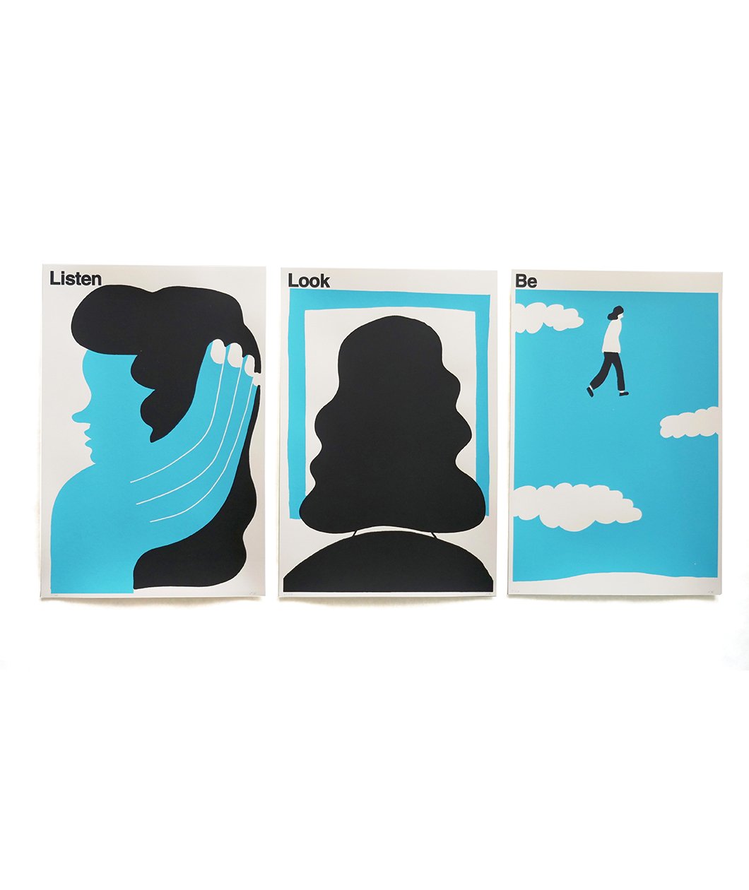 Listen/Look/Be Screen Prints