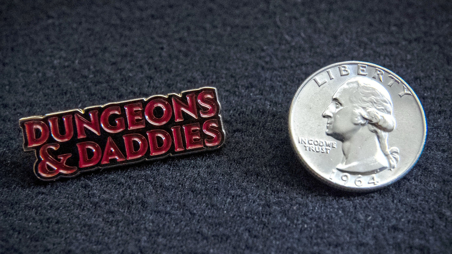 Dungeons and Daddies Logo Pin