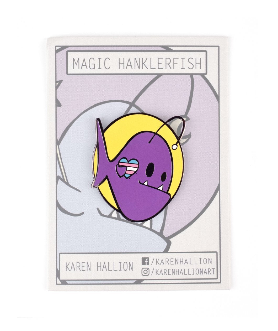 Hanklerfish Fish *Trans Love* Enamel Pin