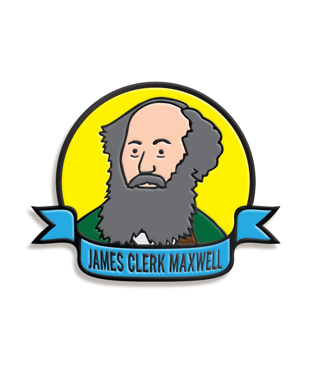 James Clerk Maxwell Enamel Pin