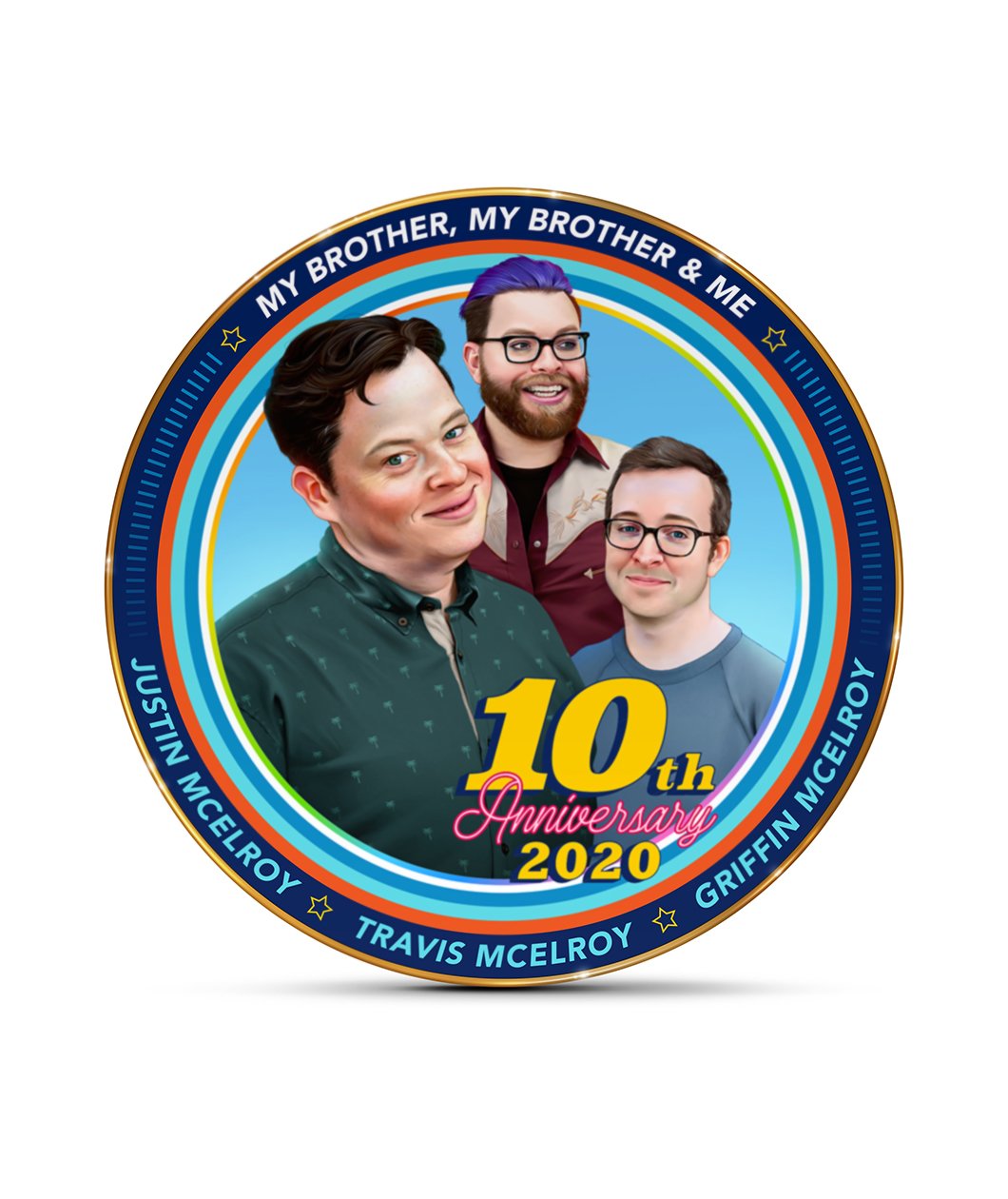 MBMBaM 10th Anniversary Commemorative Plate