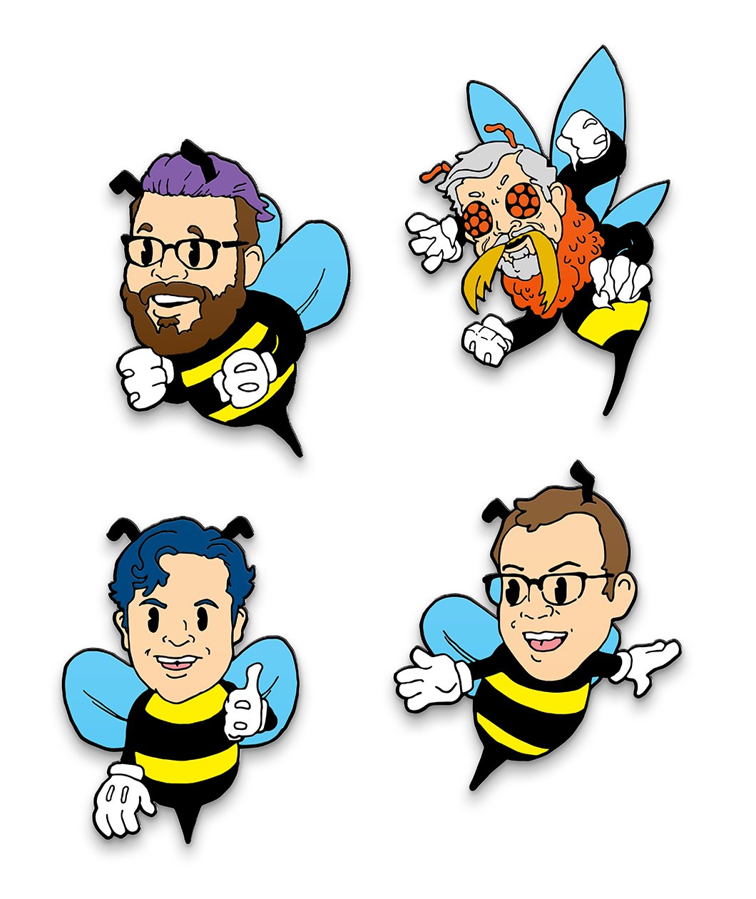 McElroy Bee Enamel Pins